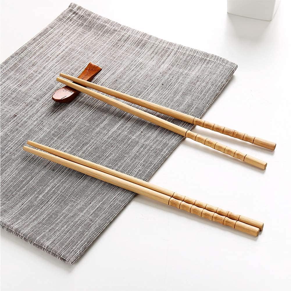 10 Pairs Nice and Good Chopsticks Wooden Reusable Set Travel Chopsticks With Case Reusable Chinese Korean Japanese Bamboo Portable Chopsticks Utensil Dishwasher Safe Image 2